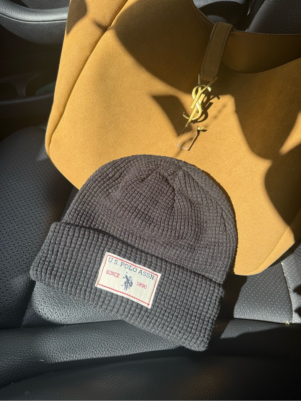 U.S. Polo Assn. Black Knit Beanie
